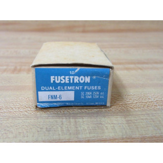 Bussmann FNM-6 Cooper Fusetron Fuse FNM6 (Pack of 10)