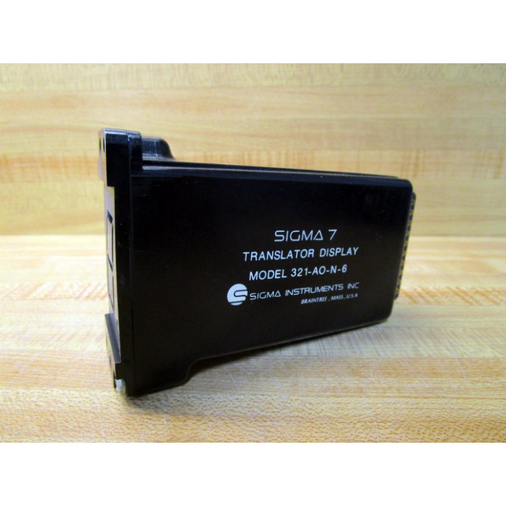 Sigma Instruments 321-AO-N-6 Translator Display 321AON6 - Used