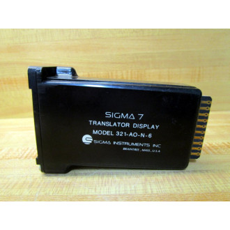 Sigma Instruments 321-AO-N-6 Translator Display 321AON6 - Used