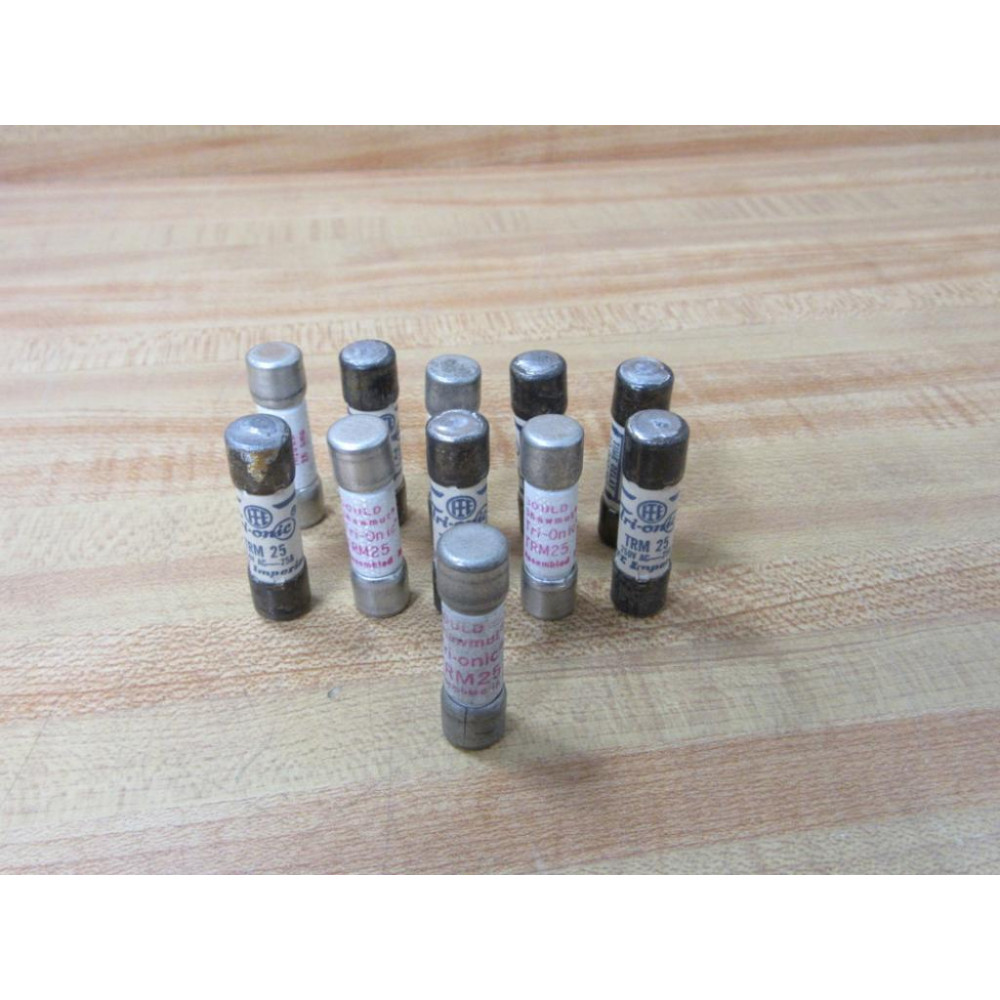Gould TRM25 Mersen Fuse Cross Ref 896K52 Old Stock (Pack of 6) - New No Box