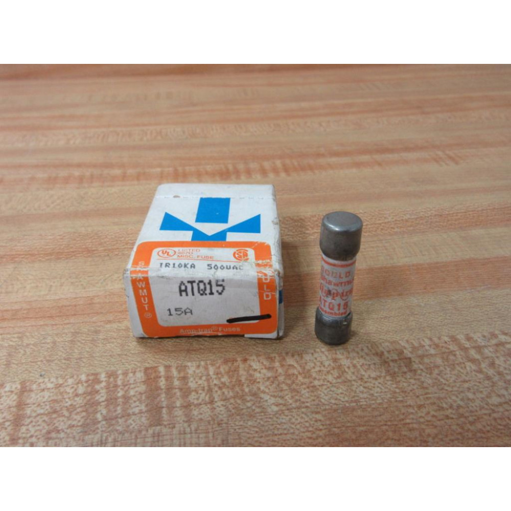 Gould Shawmut Ferraz ATQ15 Mersen Fuse Cross Ref 4ZCP2 (Pack of 9)