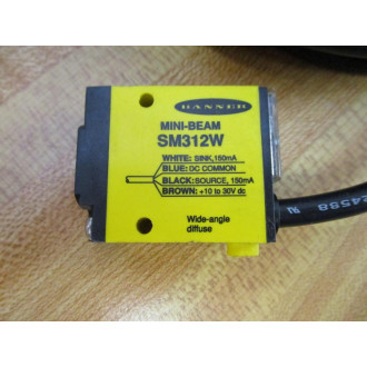 Banner SM312W Mini-Beam Industry Standard Sensor 26264 - New No Box