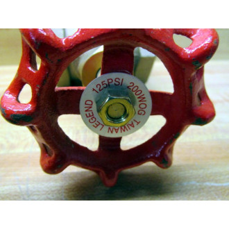 Legend 125PSI 200 WOG Valve 125PSI200WOG 1-12" - New No Box