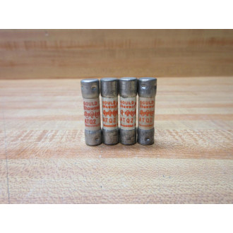 Gould Shawmut Ferraz Mersen ATQ2 Fuse Cross Ref 4ZCK9 (Pack of 4) - New No Box