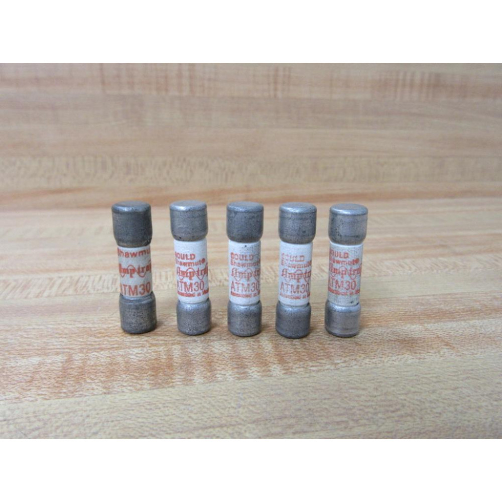 Gould Shawmut Ferraz Mersen ATM30 Fast Cross Ref 4ZCJ7 (Pack of 5) - New No Box