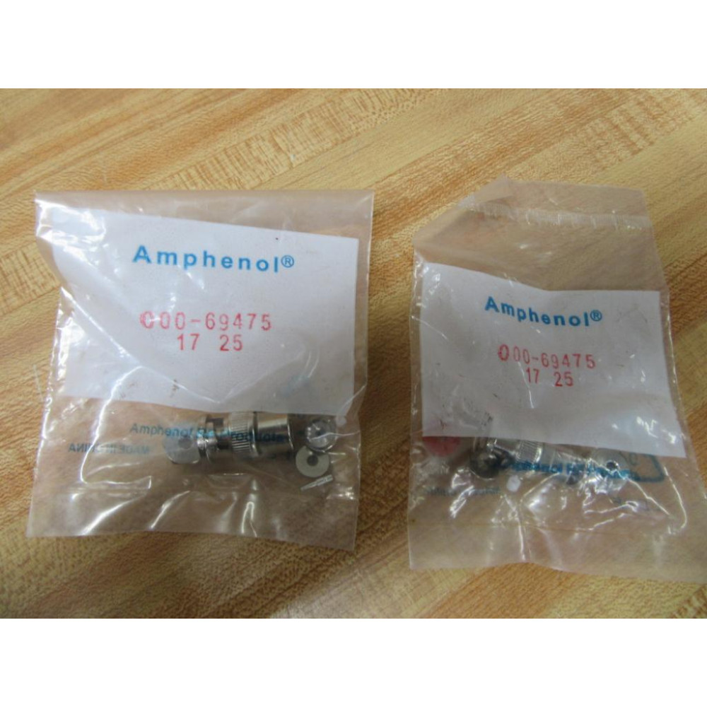 Amphenol 000-69475 RF Coaxial Plug 00069475 (Pack of 2)