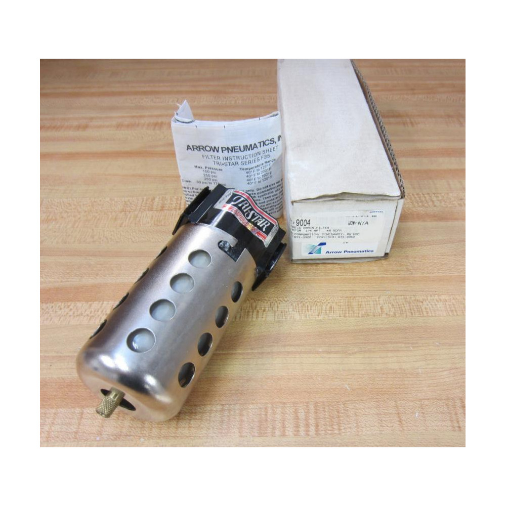 Arrow Pneumatics 9004 Automatic Drain Filter Separator F352F5