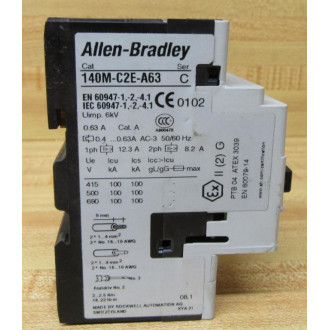 Allen Bradley 140M-C2E-A63 Circuit  Breaker Series C - Used