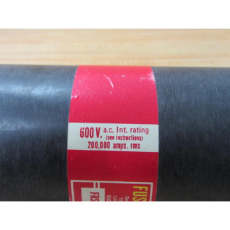 Bussmann FRS-R-600 Fusetron Cooper Fuse FRSR600 Long Barrel - New No Box