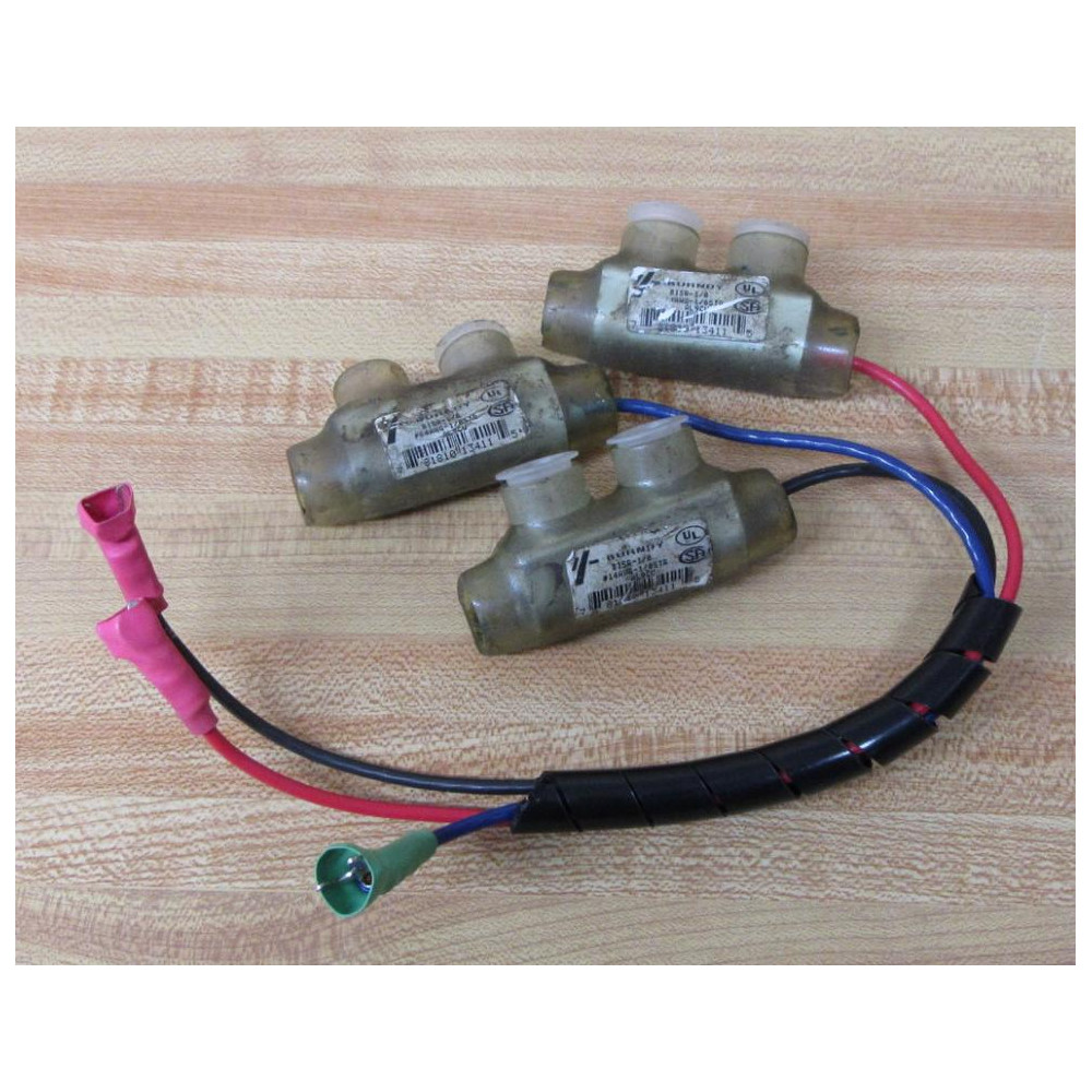 Burndy B1SR-10 Connector B1SR10 (Pack of 3) - Used