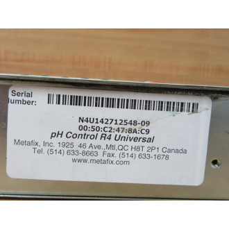 Metafix N4U142712548-09 pH Control R4 Universal N4U14271254809 - Used