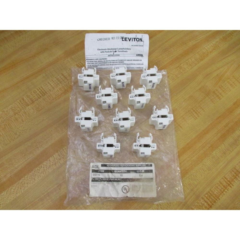 ADL D2710 Leviton Electronic Discharge Lampholder (Pack of 10) ADL D2710 Leviton Electronic Discharge Lampholder (Pack of 10)