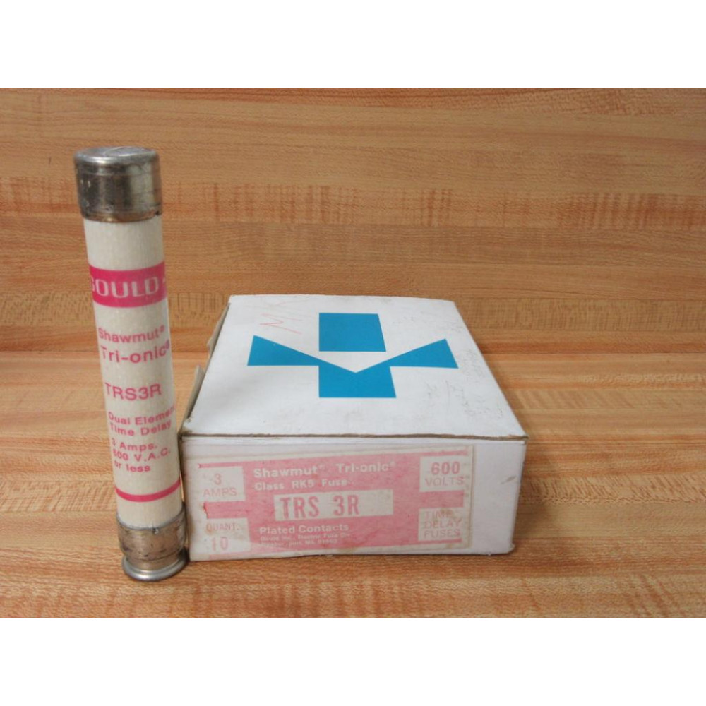 Gould Shawmut Ferraz TRS-3-R Fuse Cross Ref 4YZJ7 (Pack of 10)