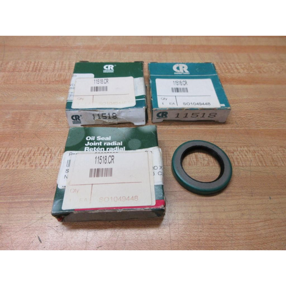 Chicago Rawhide 11518 SKF Oil Seal CR11518 (Pack of 3)
