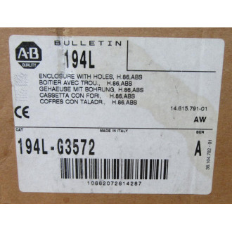 Allen Bradley 194L-G3572 Enclosure 194LG3572