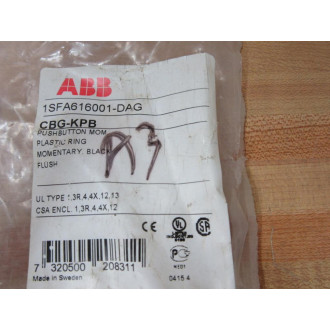 ABB CBG-KPB Momentary Flush Pushbutton 1SFA616001-DAG