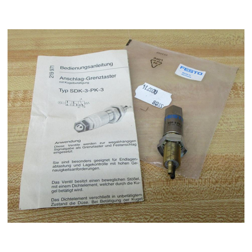 Festo SDK-3-PK-3 Limit Valve 8714