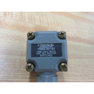 Allen Bradley 75004-451-63 Operating Head 7500445163 - Used