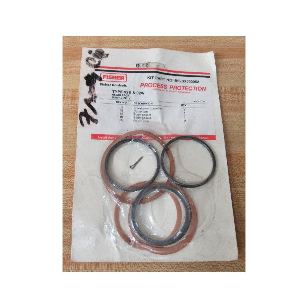 Fisher Controls R92SX000052 Valve Repair Kit