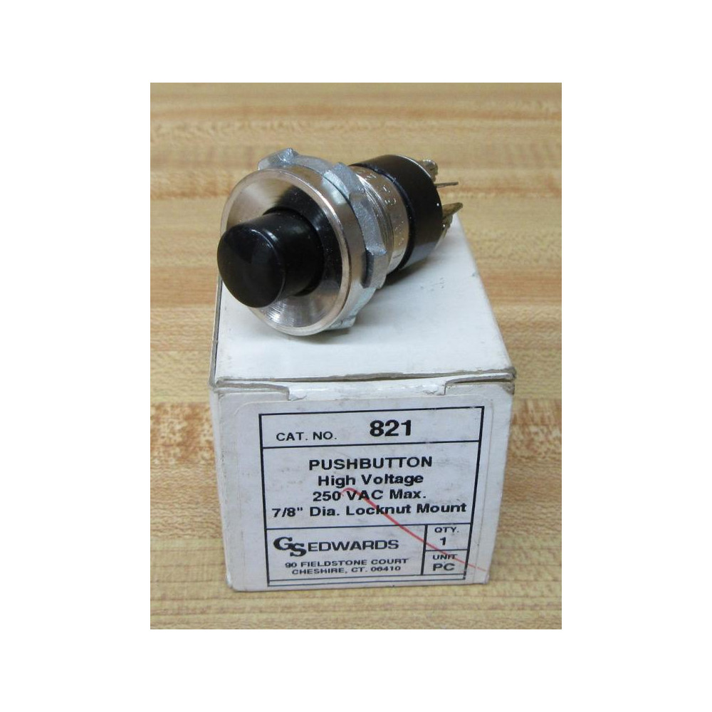 GS Edwards 821 High Voltage Push Button