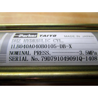 Parker Taiyo 1LB040A040B0105-DB-X Cylinder 1LB040A040B0105DBX - Used
