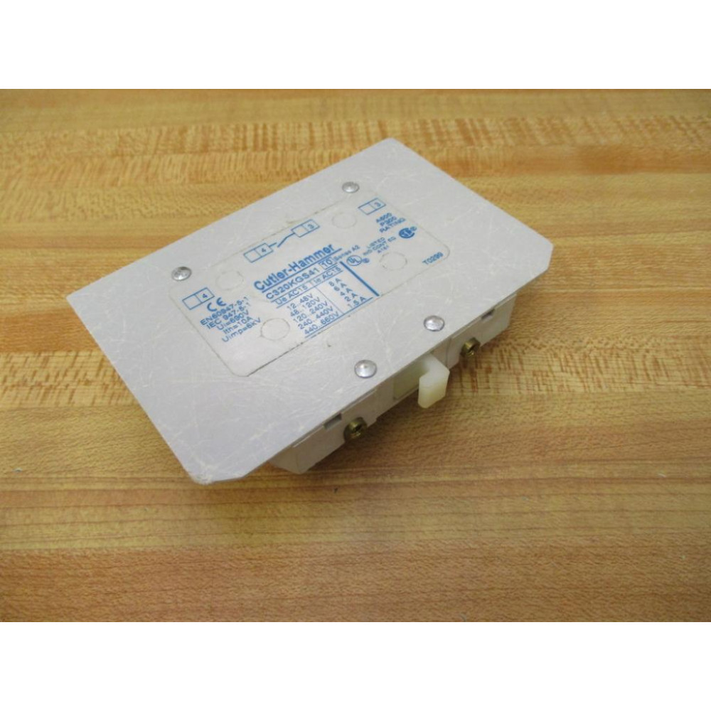 Eaton C320KGS41 Cutler-Hammer Base Aux.Contact Block - Used