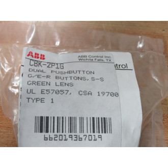 ABB CBK-2P1G Dual Pushbutton CBK2P1G