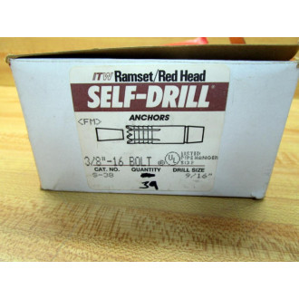 Red Head S-38 Concrete Anchors S38 WO Ram Set Charges (Pack of 39)