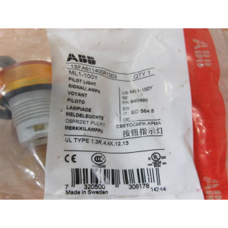ABB ML1-100Y Pilot Light 1SFA611400R1003 ABB ML1-100Y Pilot Light 1SFA611400R1003