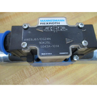 Rexroth 4WE6J61EG24N9DK25L Double Solenoid Actuated Valve S043A-1014 - New No Box