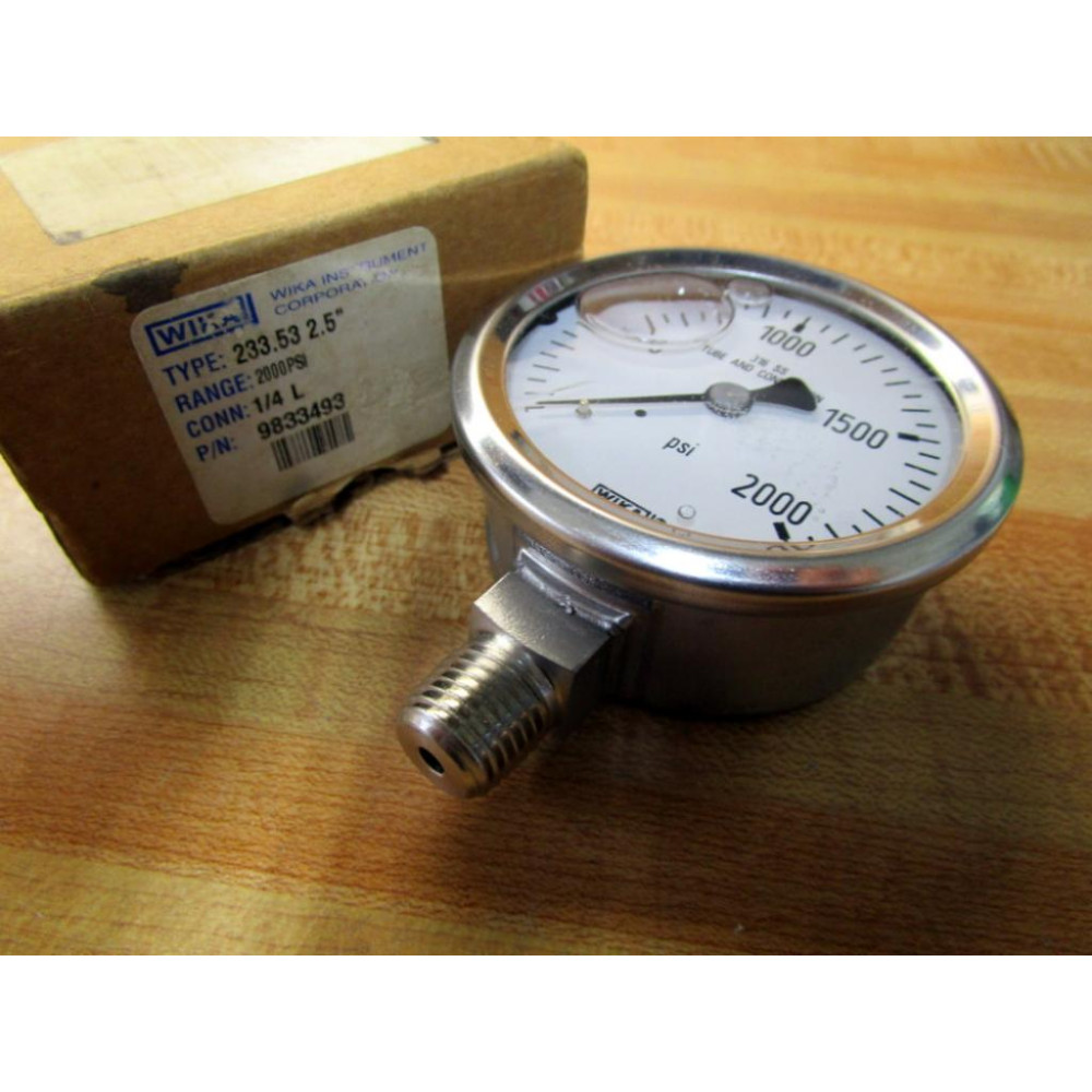 Wika 9833493 Gauge 233.53 2.5"