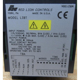 Red Lion Controls LIBT1000 Timer - New No Box