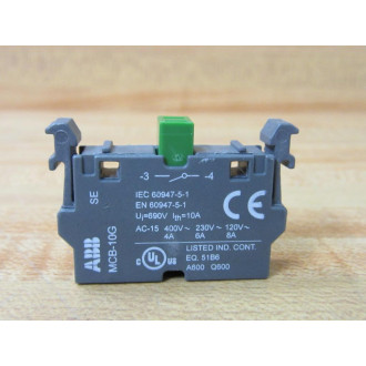 ABB MCB-10G Contact Block MCB10G - New No Box