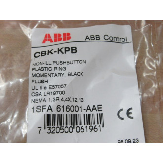ABB CBK-KPB Black Button 1SFA616001-AAE