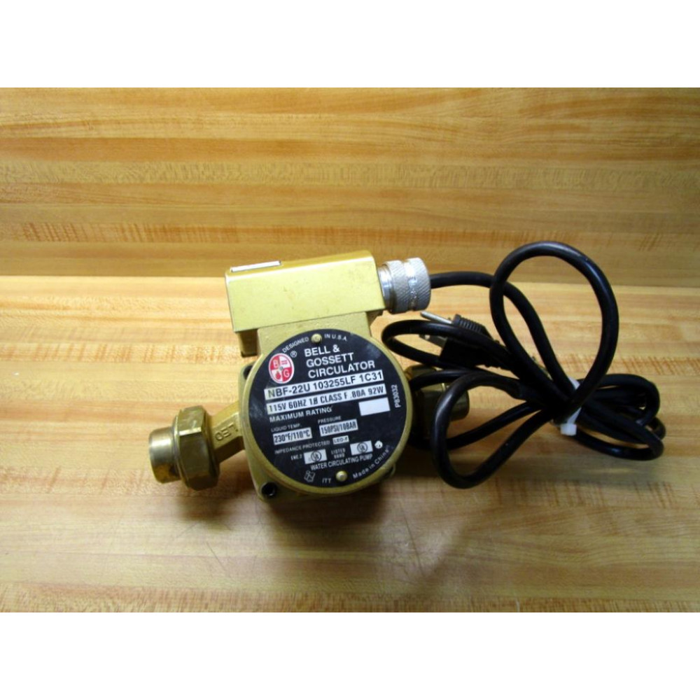 Bell & Gossett NBF-22U 103255LF 1C31 Pump NBF22U103255LF1C31 - Used Bell & Gossett NBF-22U 103255LF 1C31 Pump NBF22U103255LF1C31 - Used