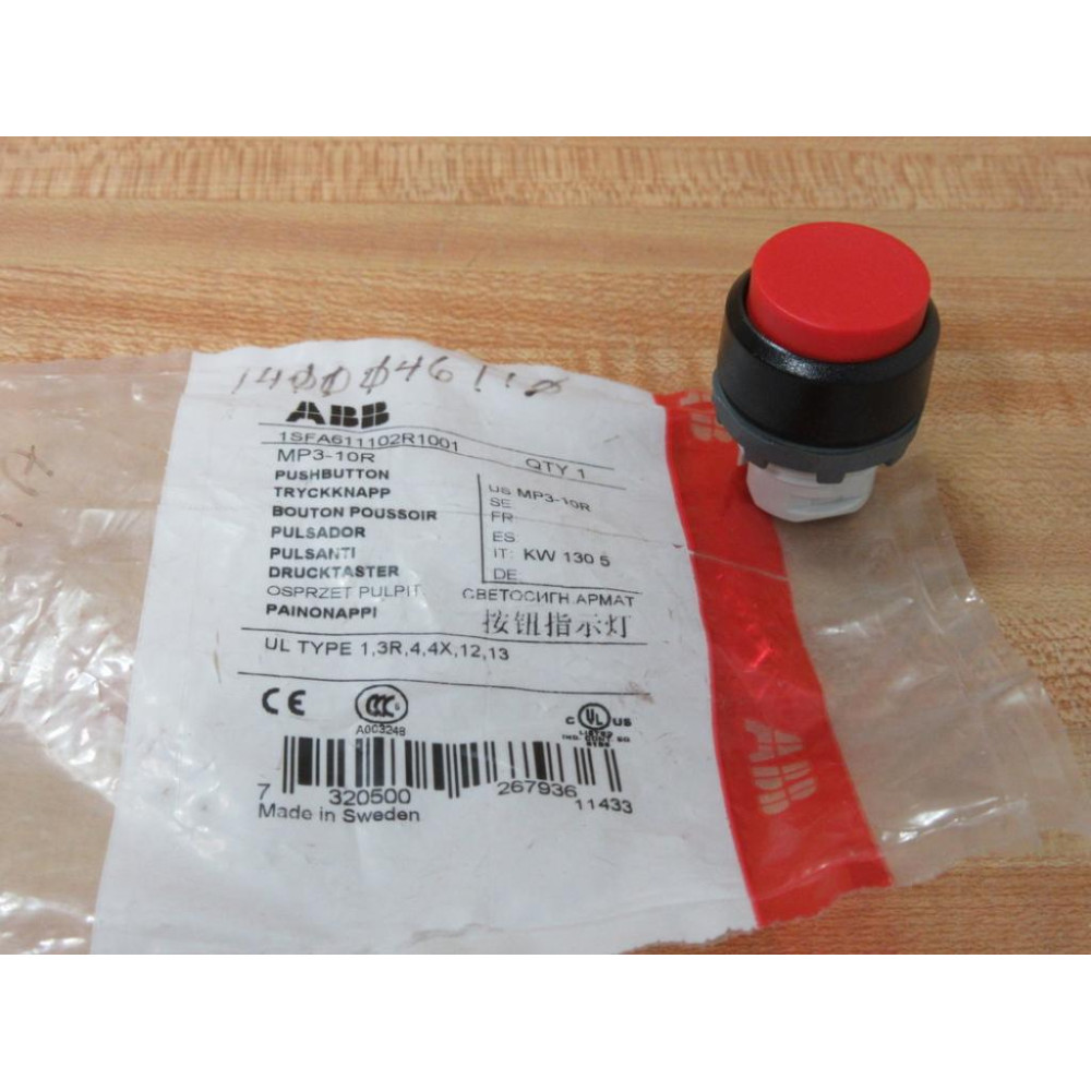 ABB MP3-10R Red Button 1SFA611102R1001