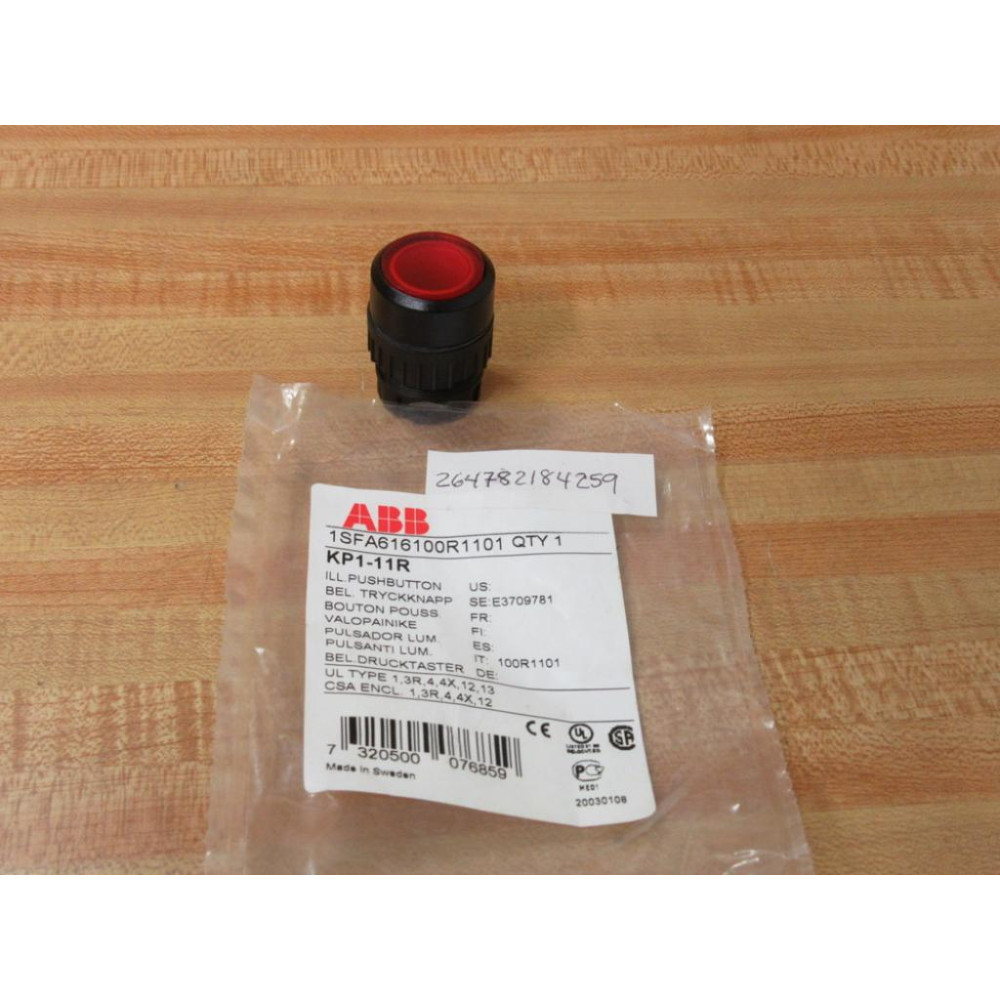 ABB KP1-11R Red Button 1SFA616100R1101