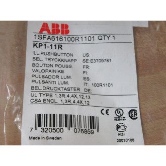 ABB KP1-11R Red Button 1SFA616100R1101