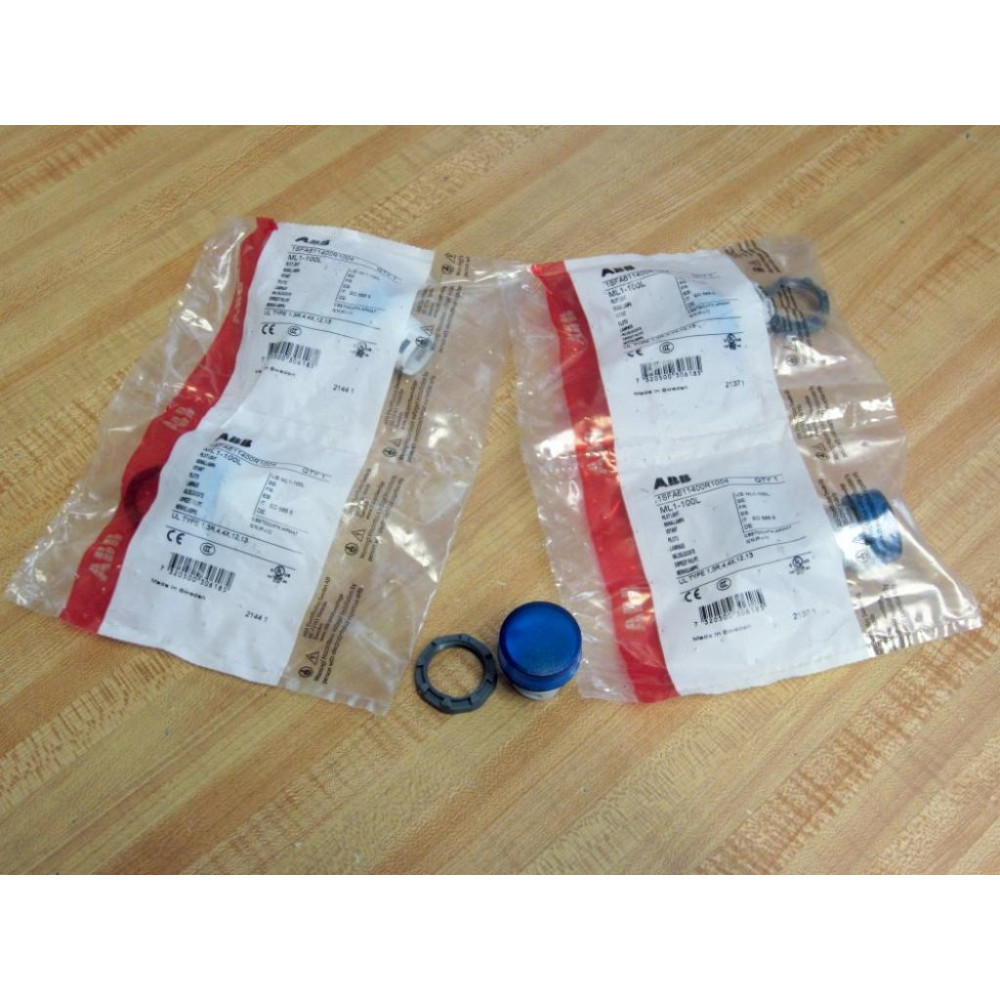 ABB ML1-100L Pilot Light 1SFA611400R004 (Pack of 4)