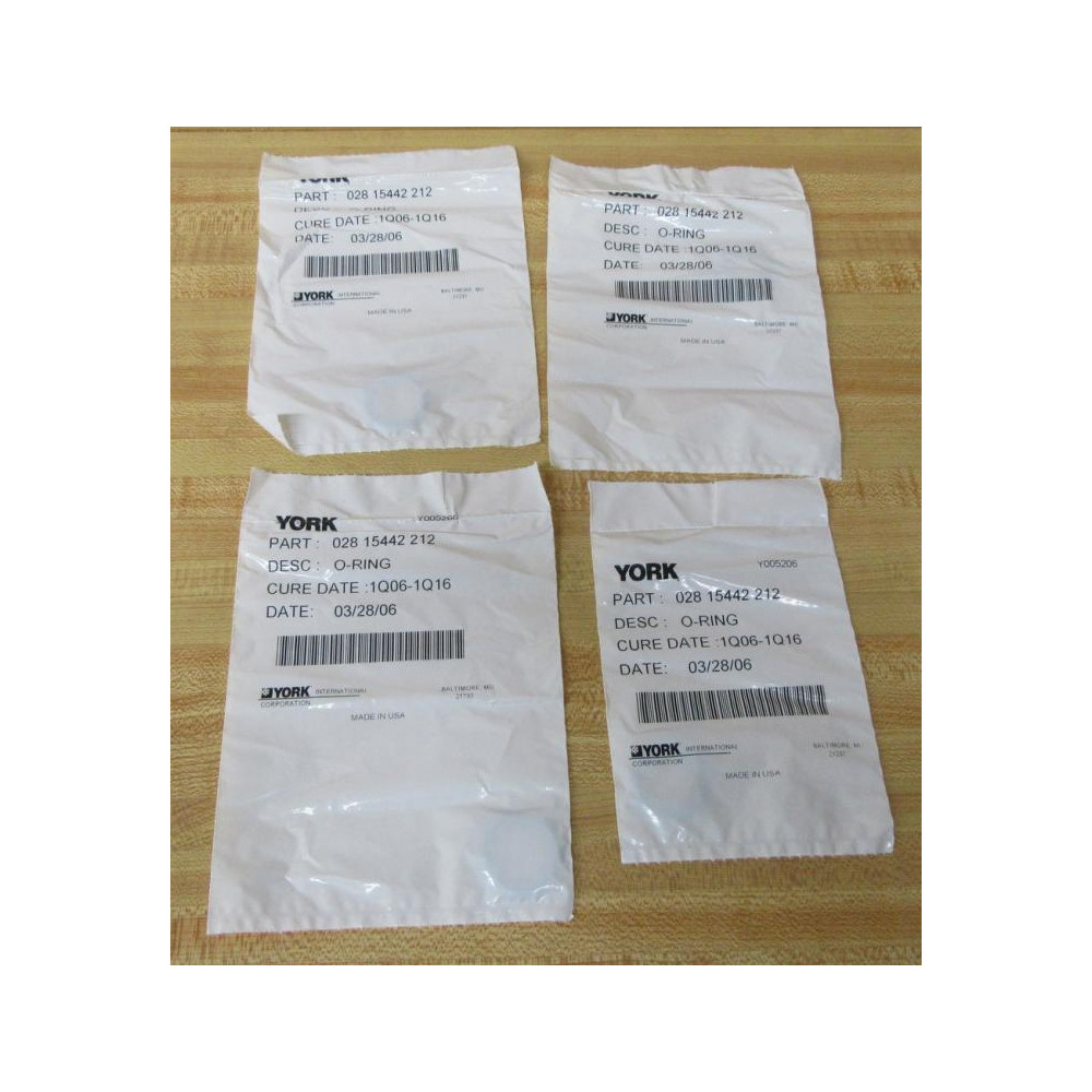 York 028 15442 212 O-Ring 02815442212 (Pack of 4)