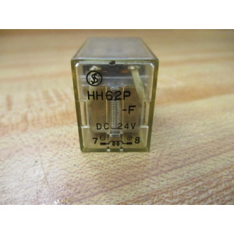Fuji Electric HH62P-F Fujitsu Miniature Power Relay HH62P-F-DC24V - Used