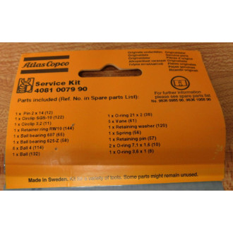 Atlas Copco 4081 0079 90 Service Kit 4081007990