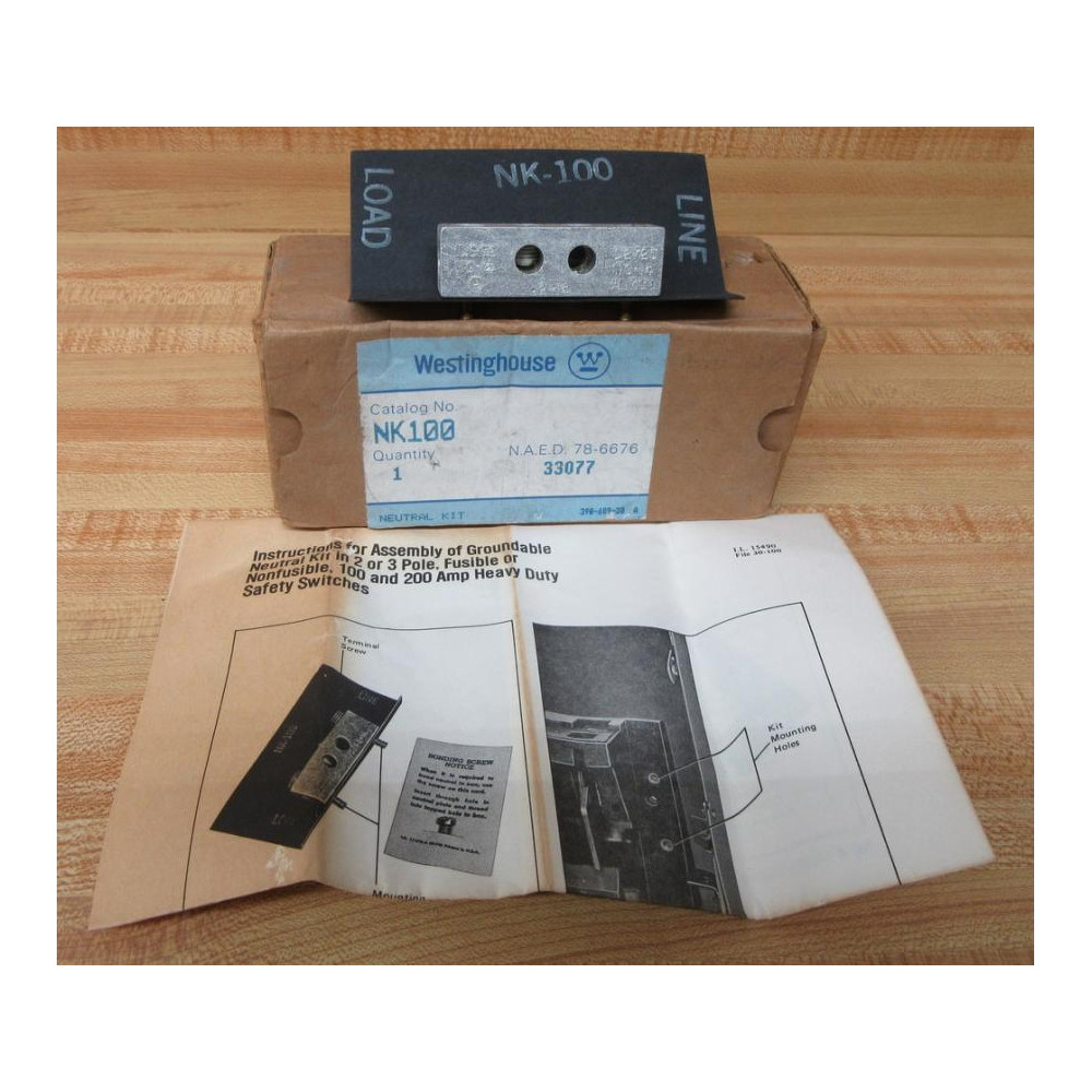 Westinghouse NK100 Neutral Assembly