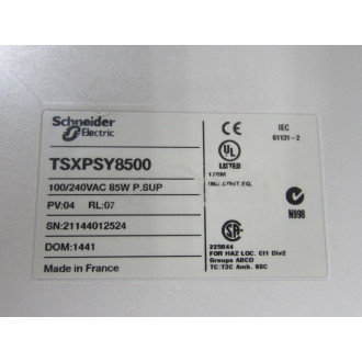 Schneider TSXPSY8500 Power Supply - New No Box