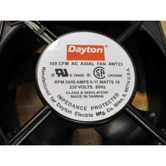 Dayton 4WT33 105 CFM AC Axial Fan (Pack of 2) - Used