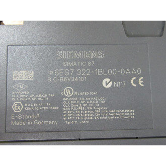 Siemens 6ES7 322-1BL00-0AA0 Module 6ES73221BL000AA0 - New No Box