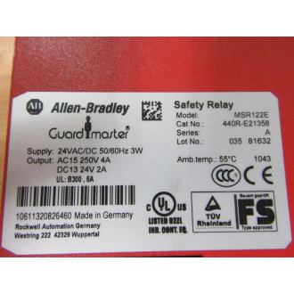Allen Bradley 440R-E21358 Expansion Safety Relay MSR122E - New No Box