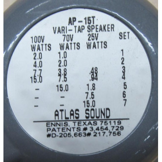 Atlas Sound AP-15T PA Horn AP15T