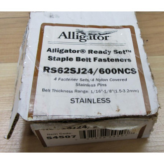 Flexco RS62SJ24600NCS Belt Fastener RS62SJ24600NCS (Pack of 4)