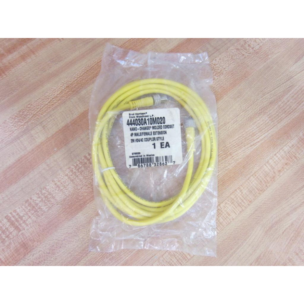 Brad Harrison 444030A10M020 Nano-Change Molded Cordset 121014-022 Brad Harrison 444030A10M020 Nano-Change Molded Cordset 121014-022